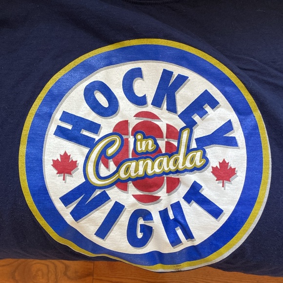 🏒Budweiser Hockey Night in Canada tshirt short sleeve large men’s navy. - Picture 6 of 8